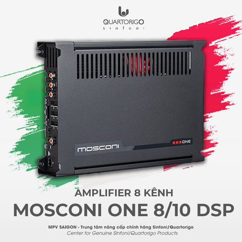 Ampli Mosconi One 8/10 DSP - Bộ khuếch đại 8 kênh cao cấp