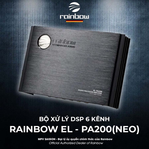 Rainbow El - PA200(NEO) - Bộ xử lý tín hiệu DSP 6 kênh
