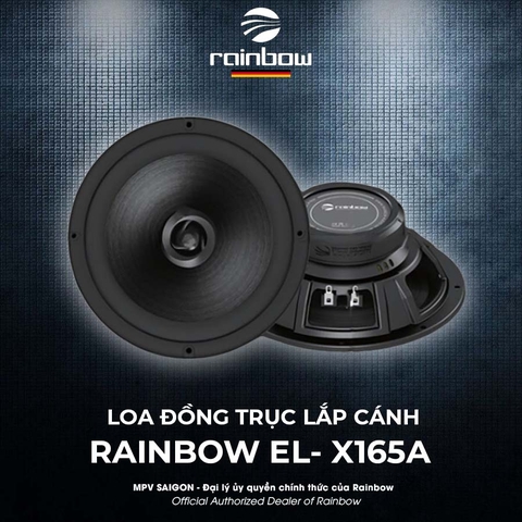 Loa đồng trục Rainbow EL- X165A lắp cánh cửa xe
