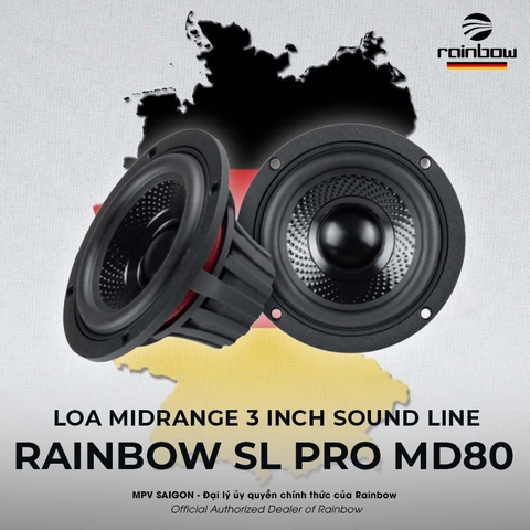 Loa Midrange Rainbow SL Pro - MD80 3 inch - Sound Line