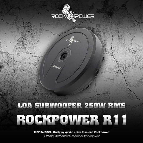 Loa sub Rockopower R11 250W RMS đặt bánh xe dự phòng