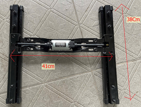 Ray trượt điện 12V Motor giữa (Ray ngắn)