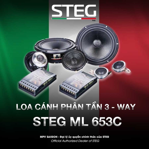 Loa cánh phân tần 3 way Steg ML 653C