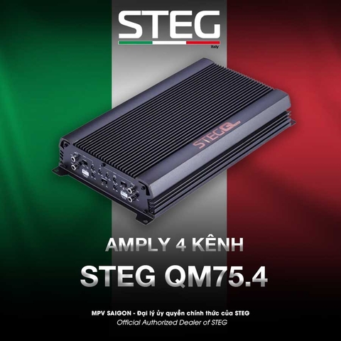 Amply 4 kênh Steg QM75.4