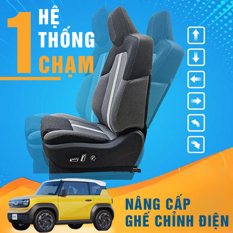 NÂNG CẤP GHẾ CHỈNH ĐIỆN VINFAST VF3 VỚI HỆ THỐNG MỘT CHẠM
