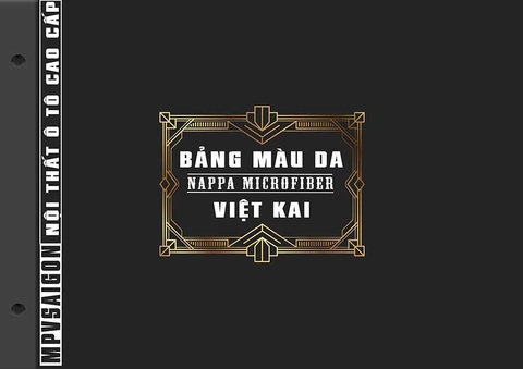 VIỆT KAI - BẢNG MÀU DA NỘI THẤT XE HƠI- Ô TÔ VIETKAI