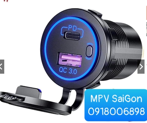 Bộ sạc nhanh loại Type C USB QC 3.0 12V