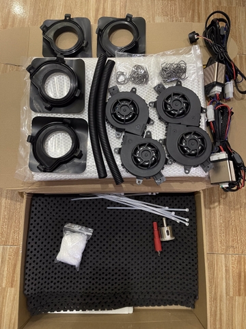 COMBO quạt gió làm mát tản nhiệt ghế xe ô tô- Dùng chung các dòng xe