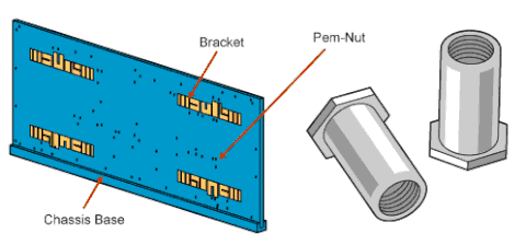 Trụ tán ren trong-(Trụ Blind) M4x6---M4x20