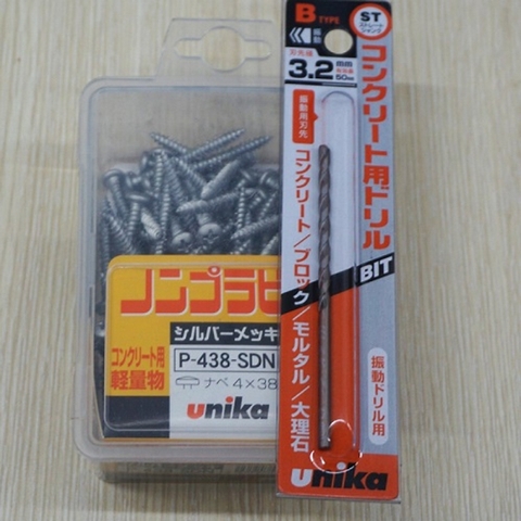 Vít bắt tường Unika không cần tắc kê nở nhựa F425