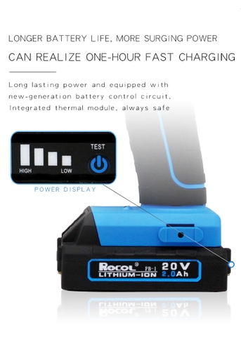 Súng bắn tán rút- Súng rút ốc tán ROCOL RL860 (Kèmđầu M4-5-6-8)