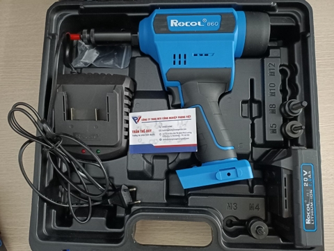 Súng Bắn Tán Rút- Súng rút ốc tán ROCOL RL860 ( 1Pin+Sạc+ Hộp nhựa)