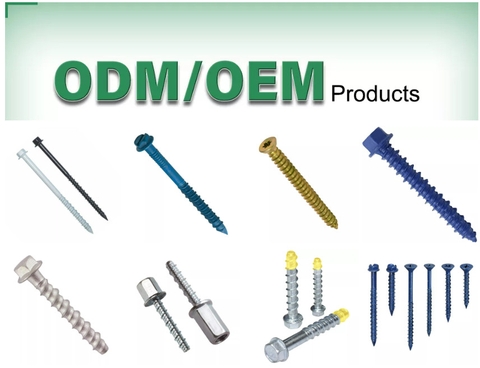 Bulông Vít Bê tông ( Bulông Vít tự khoan Bê tông) M8x50, M8x60, M8x75, M8x100...