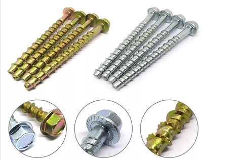 Bulông Vít Bê tông ( Bulông Vít tự khoan Bê tông) M8x50, M8x60, M8x75, M8x100...