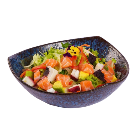 Salad Bạch Tuộc Cá Hồi "Wasabi cay tê tái!"