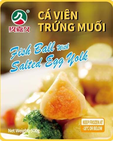 Cá viên trứng muối JIUJIAJIU 500g/túi