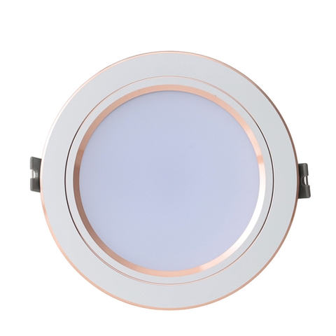 Đèn LED Âm trần Downlight 7W Viền Vàng  AT10 90/7W RẠNG ĐÔNG