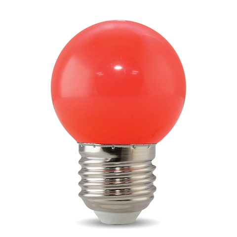 Bóng đèn LED BULB tròn 1W màu đỏ A45R 1WRẠNG ĐÔNG