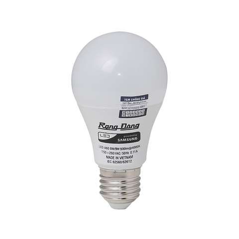 Bóng đèn LED BULB Đổi màu 9W LED A60 ĐM/9W RẠNG ĐÔNG
