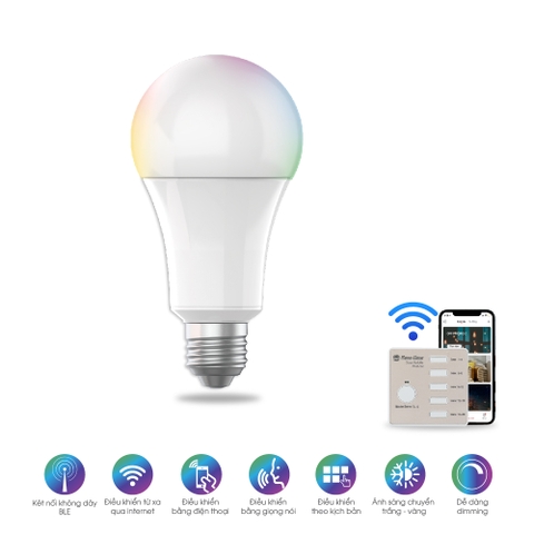 Bóng đèn LED BULB RGB Bluetooth A60.BLE.RGBCW/9W RẠNG ĐÔNG