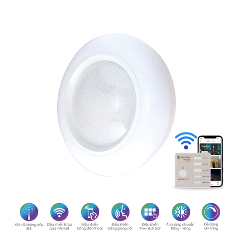 Đèn LED ốp trần 500/40W Bluetooth LN20.BLE 500/40W RẠNG ĐÔNG