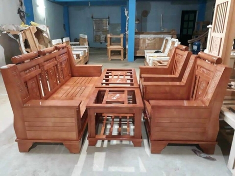 Bàn ghế sồi Như Ý - Đồ gỗ Thắng Thơm Bàn Ghế Sồi Như Ý - Đồ Gỗ Thắng Thơm