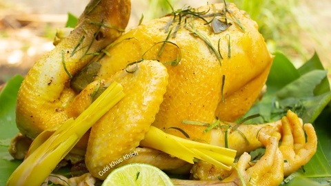 Những món đãi tiệc tân gia: gà hấp lá chanh