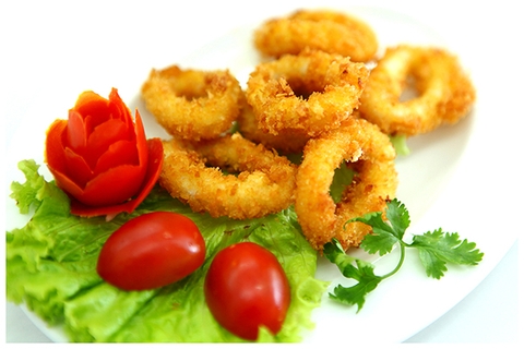 Món mực chiên xù