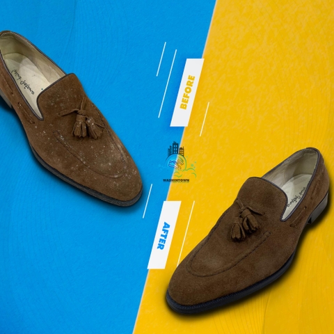 Bảo dưỡng giày da lộn