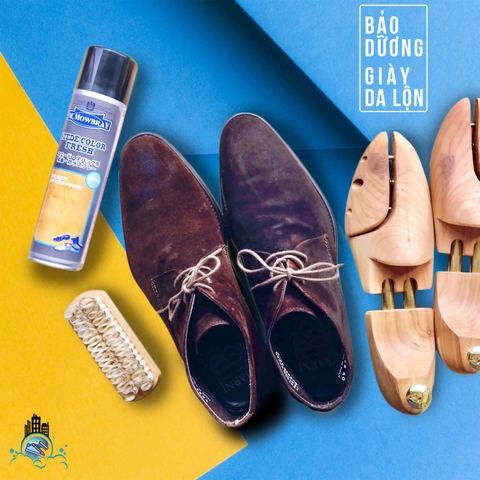 Bảo dưỡng giày da lộn