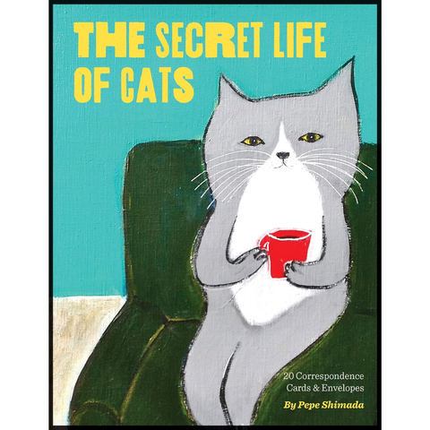 The Secret Life of Cats Correspondence Cards: (Funny Kitty Portrait Flat Cards by Japanese Artist, Cards with Cute and Weird Cat Illustrations) - Pepe Shimada