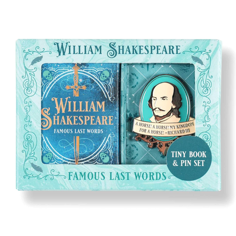 William Shakespeare Tiny Book and Pin Set - Insight Editions