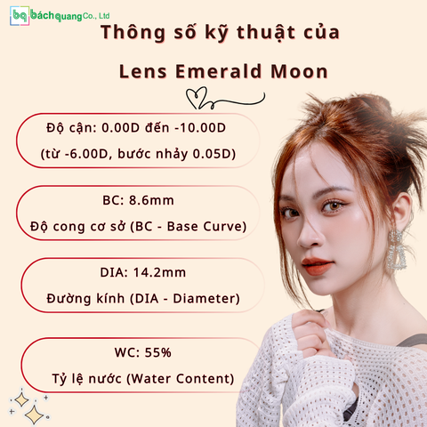 Kính áp tròng Clalen Iris 1 DAY - EMERALD MOON