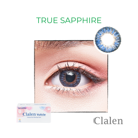 Kính áp tròng Clalen Vuticle 3 Months - TRUE SAPPHIRE