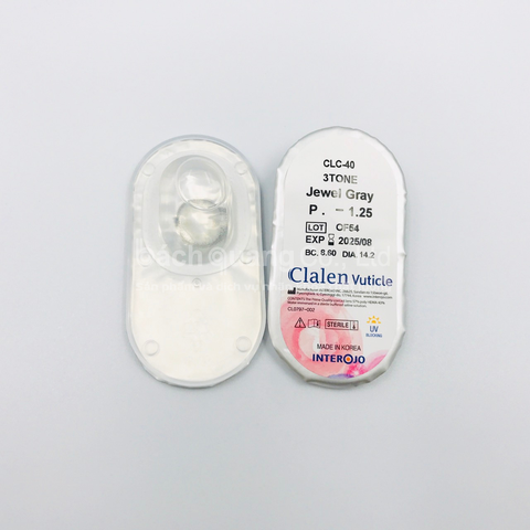 Kính áp tròng Clalen Vuticle 3 Months - JEWEL GRAY