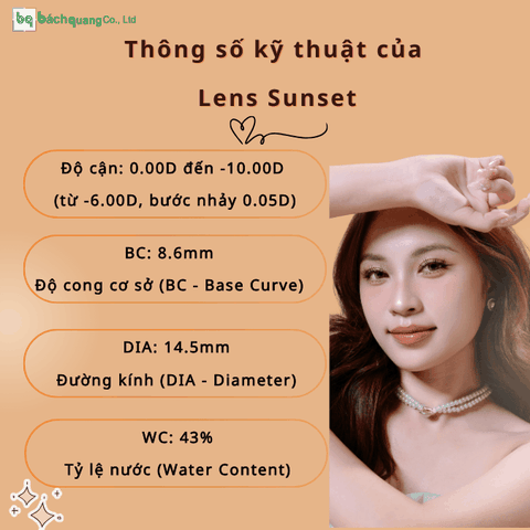 Kính áp tròng Clalen Vuticle 3 Months - SUNSET