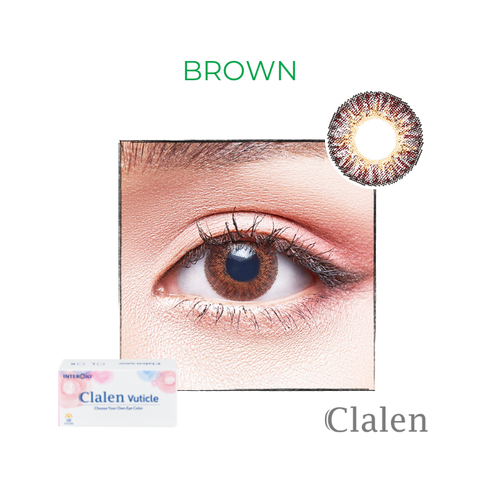 Kính áp tròng Clalen Vuticle 3 Months - BROWN