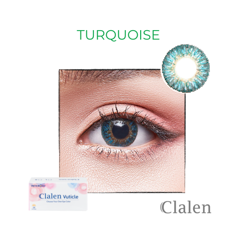 Kính áp tròng Clalen Vuticle 3 Months - TURQUOISE