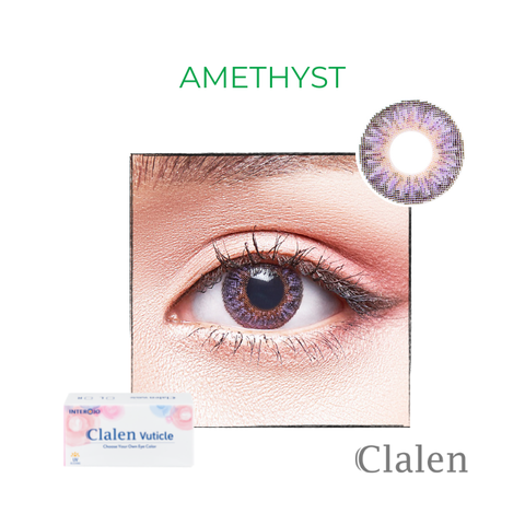 Kính áp tròng Clalen Vuticle 3 Months - AMETHYST