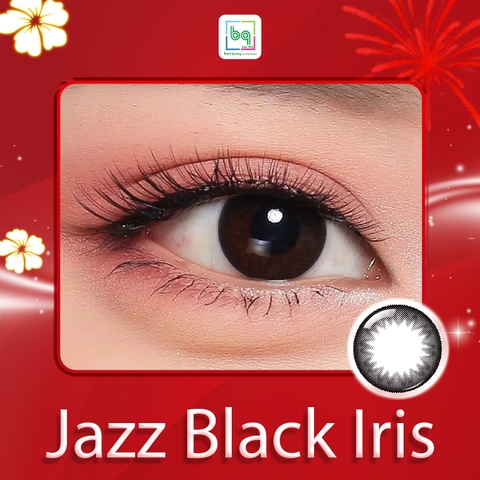 Kính áp tròng màu Jazz Black Iris