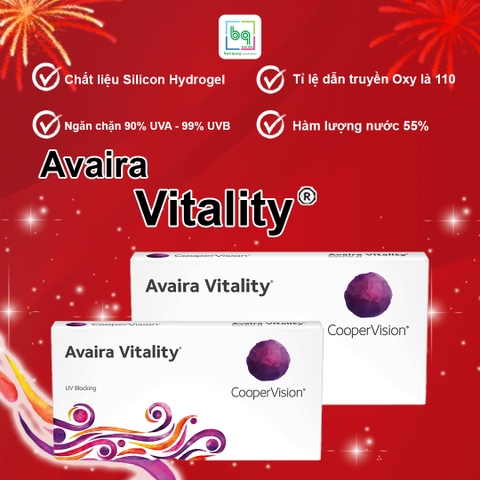 Kính áp tròng trong suốt Avaira Vitality