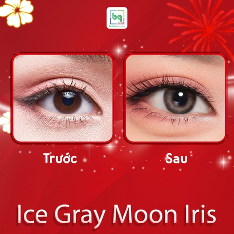 Kính áp tròng Ice Gray Moon Iris