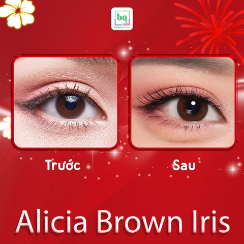 Kính áp tròng Alicia Brown Iris