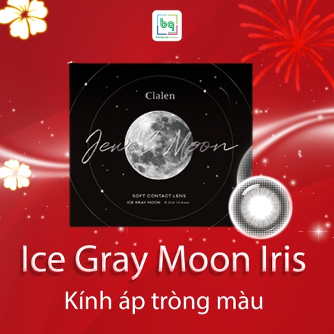 Kính áp tròng Ice Gray Moon Iris