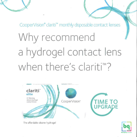 Kính áp tròng CooperVision Clariti Elite [Hộp 3 Lens]