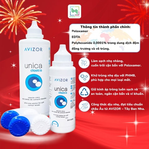 Dung Dịch Ngâm Kính Áp Tròng UNICA CLASICA