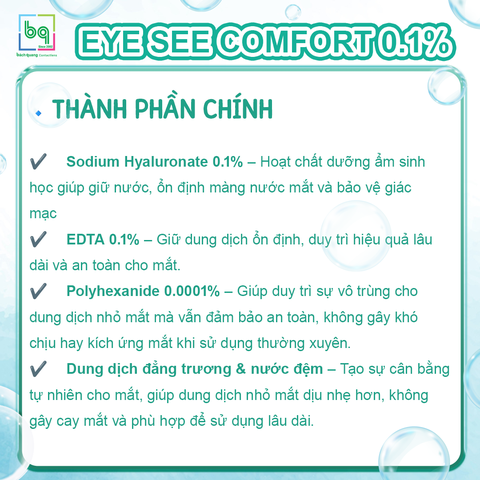 Dung dịch nhỏ mắt AVIZOR EYE SEE COMFORT 0.1%