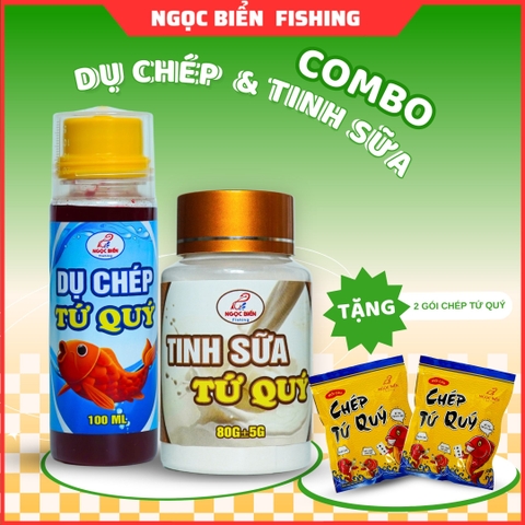 Combo 2 Lọ Dụ Chép + Tinh Sữa, tặng 2 Chép Tứ Quý