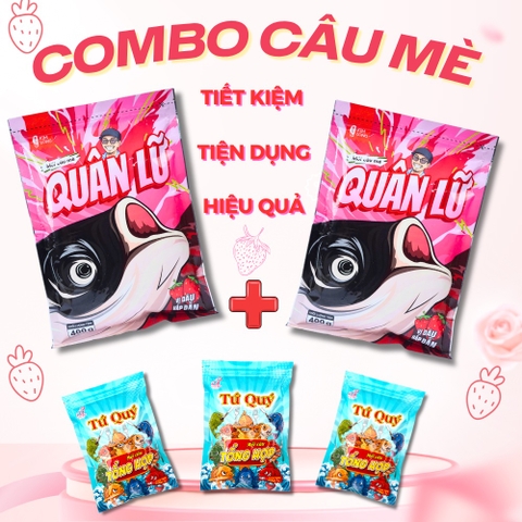 COMBO 2 gói mồi mè Quân Lữ + 3 gói Tổng hợp Tứ Quý