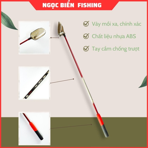 Gáo xả mồi Supper cán carbon